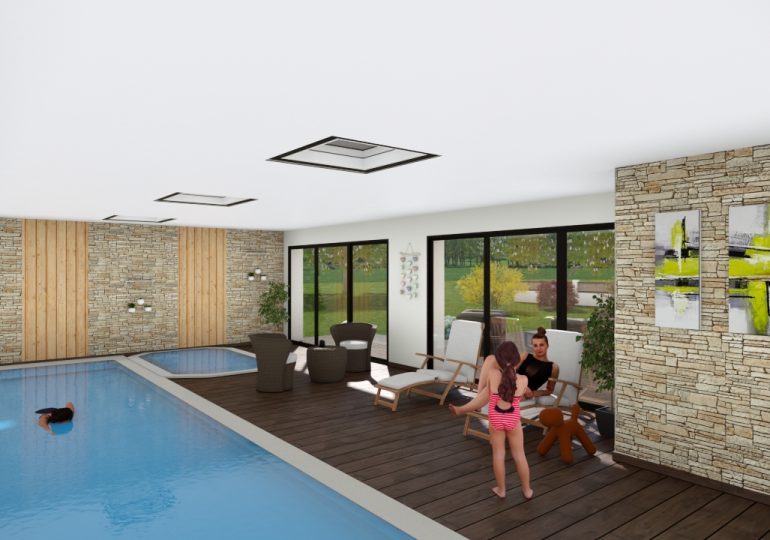 piscine Maison contemporaine