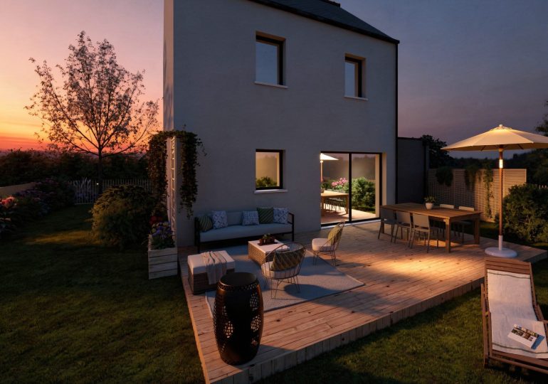 maison étage 4 chambres brocéliande nuit