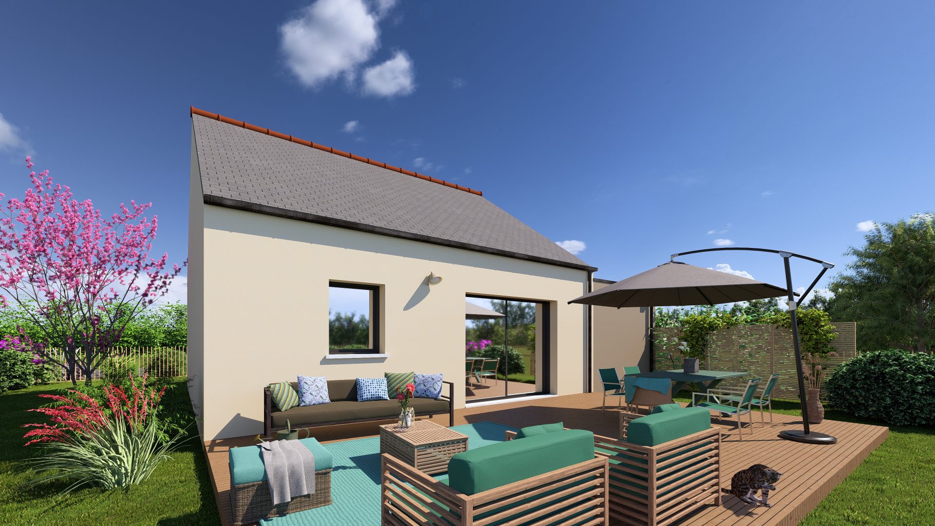 modèle maison plain pied triskell