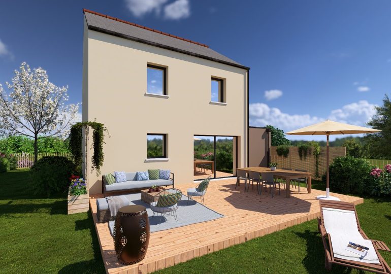 maison étage 4 chambres brocéliande extérieur